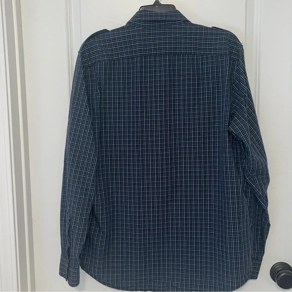 MICHAEL KORS plaid long sleeves Dress Shirt Men Large - Picture 3 of 13